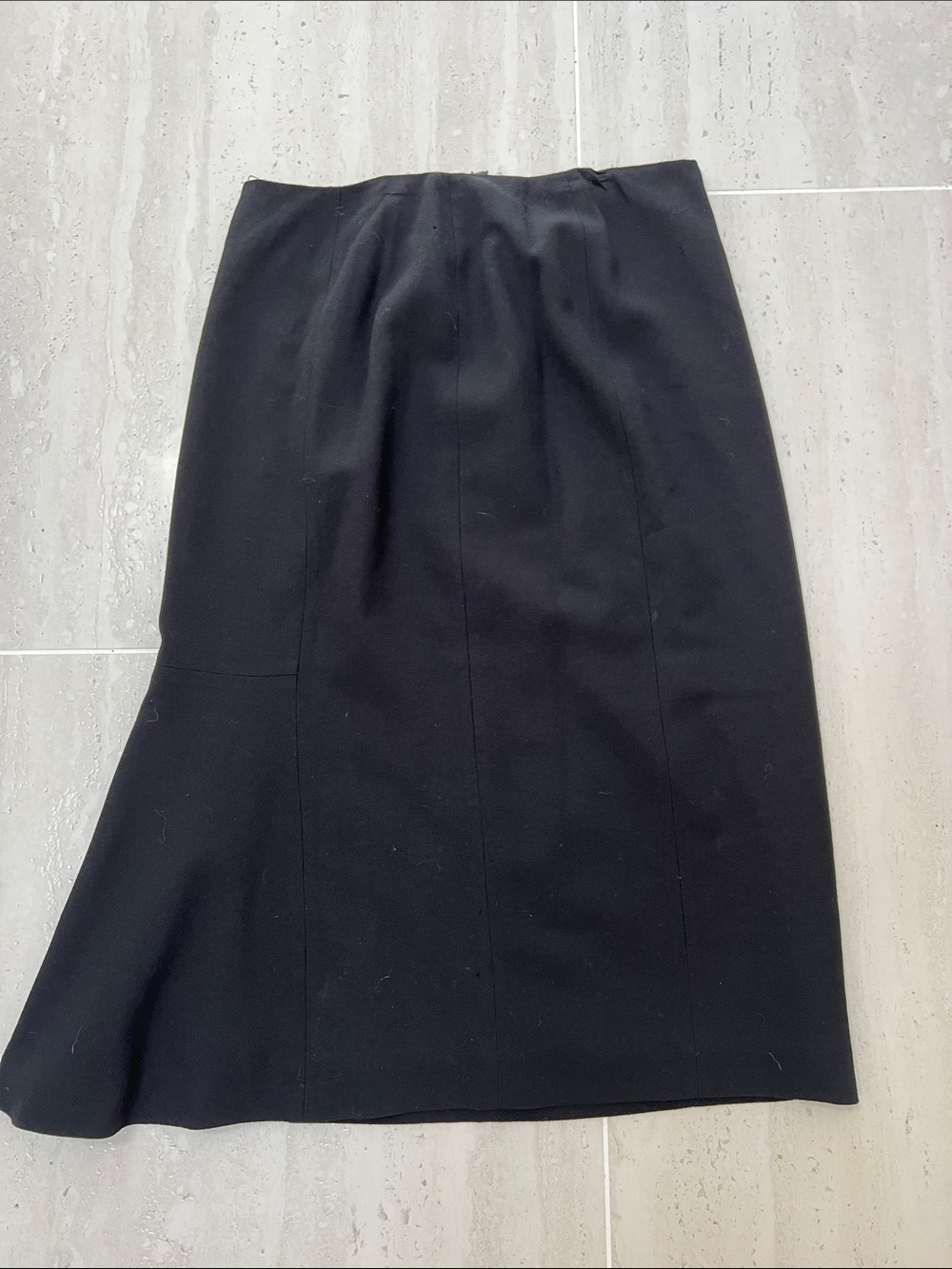 Talbots Black Pencil Skirt with Subtle Flare